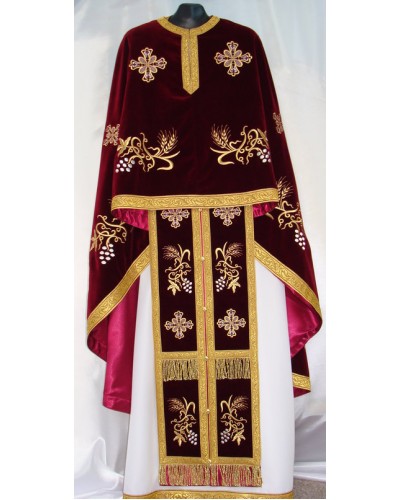 Vesmant brodat catifea